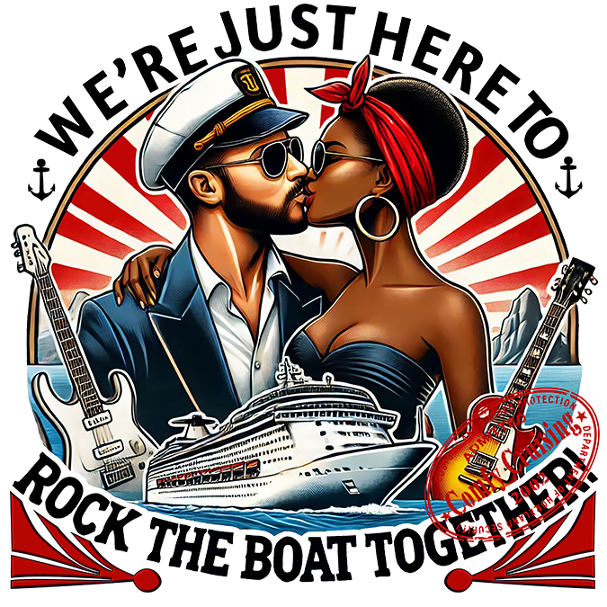 WE'RE JUST HERE TO ROCK THE BOAT TOGETHER 3 T-Shirt