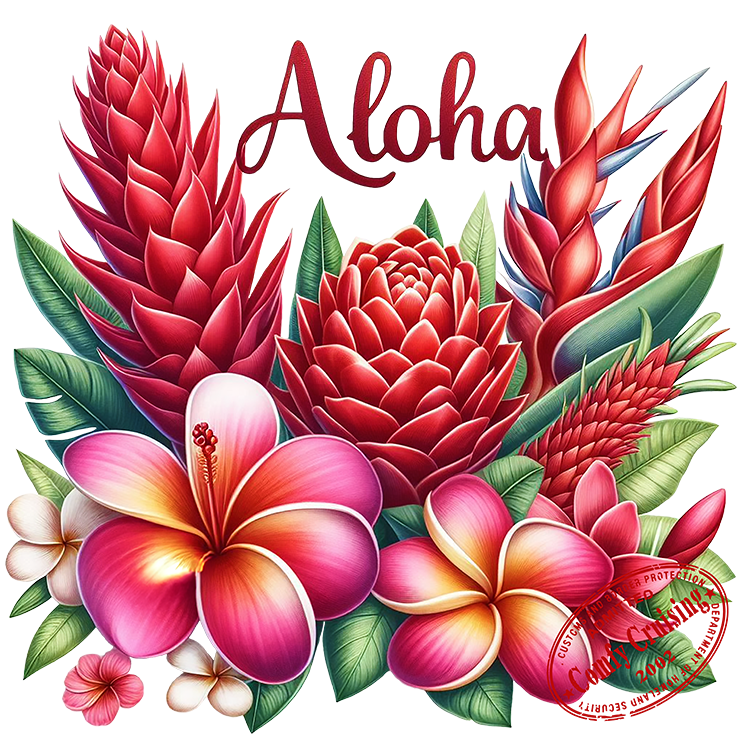 Hawii Aloha Floral 1