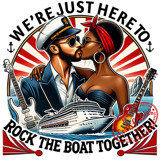 WE'RE JUST HERE TO ROCK THE BOAT TOGETHER 3 T-Shirt